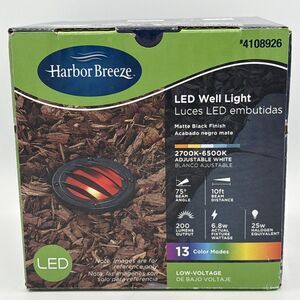 Harbor Breeze 6.8 Watt Low Voltage Hardwired LED Well Dock Light 13 Color Modes